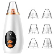 Dermasuction Reduce Blackheads And Impurities Powerfull Pore Vacuume 6 Suction Heads (for Women and Men)