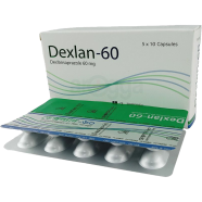 Dexlan 60 mg 10's Strip Capsule icon