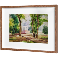Dhanmondi Lake Watercolor 2 - (20x16)inches