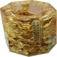 Dharohar The heritage 1 Compartments Gold Plated, Acrylic Pen Holder (Golden)