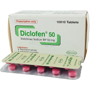 Diclofen 50 mg 10's Strip Tablet