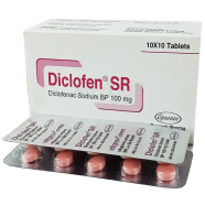 Diclofen SR 100mg 10's Strip Tablet icon