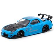 Die Cast 1:64 -Master – Mazda Rx-7 – Blue – Black Hood image