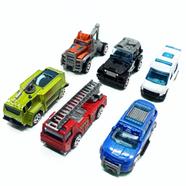 Die Cast Fire Fighting Metal Car Set for Kids Vehicle Gift Pack 6-Pcs (metal_car_6pcs_ca40)