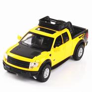 Diecast 1:32 Toy Vehicles Ford F-150 Svt Raptor Metal Car Model With Sound andLight Alloy Vehicles Perfect Gift-yellow image