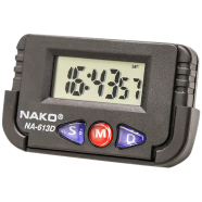 Digital Car Clock Motor Bike House Use Black