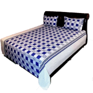 Digital Home Tex Cotton 8.5/7.5 Feet Double Size Bedsheet With Two Pillow Covers - Bed Sheet - Bed Sheet Home Tex icon