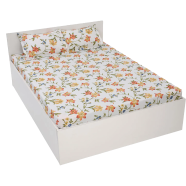 Digital Home Tex Cotton 8.5/7.5 Feet Double Size Bedsheet With Two Pillow Covers