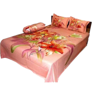 Digital Home Tex Cotton 8.5/7.5 Feet Double Size Bedsheet With Two Pillow Covers