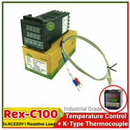 Digital LCD REX-C100 Temperature Controller 0-400 Degree Celcius With K Type Thermocouple