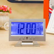 Digital Table Clock Voice Control LED Snooze Alarm Clock
