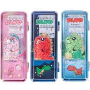 Dinosaur Theme 2 Layer Pencil Case with Thermo Balls