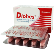 Diohes 450 mg Plus 50 mg Tablet – 10's Strip