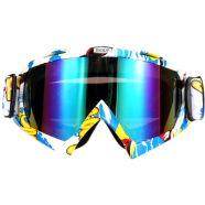 Dirt Bike Goggles Anti Fog Motorcycle Adjustable UV Protective Ski Goggles With Otg For Men Women icon