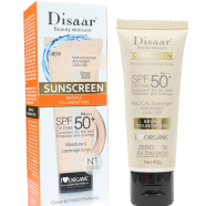 Disaar Beauty Skincare Oil Free SPF PA Plus Plus Plus 50Plus Sunscreen Instant Protection UVA UVB Foundation 40 gm