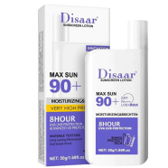 Disaar Sunscreen Lotion 50gm Max Sun 90 Plus SPF PA Plus Plus Plus 8 Hour Protect