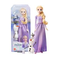 Disney Frozen HLW67 Toys, Elsa Fashion Doll and Olaf Figure