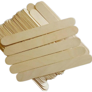 Disposable Medical Tongue Depressors Wooden Toungue Waxing Spatula Wax Ice Cream Sticks DIY Craft - 100 Pcs 6 Inch image
