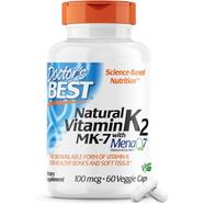 Doctor's Best Natural Vitamin K2 MK-7 with MenaQ7 45 mcg - 60 Veggie Caps