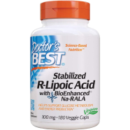 Doctor’s Best Stabilized R-Lipoic Acid with BioEnhanced Na-RALA 100 mg – 180 VegCaps icon