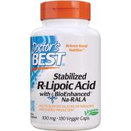 Doctor’s Best Stabilized R-Lipoic Acid with BioEnhanced Na-RALA 100 mg – 180 VegCaps