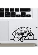 DDecorator Dog Waving Laptop Sticker - (LS162)