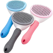 Dog and Cat Round Shape Premium Automatic Grooming Brush Large icon