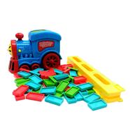 Domino Train Toy Rally Electric Train Model Set 60 Pcs (car_domino_block_18651) - Blue 
