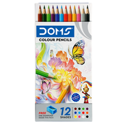 Doms Colour Pencils Long 12 Shades