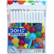 Doms Water Color Pen Sign Pen Sketch Pen Big Size - 12 Pcs 