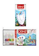 Doms Water Colour Paint 12 Color Tubes box 1pc Brush 1pc Palette for Water Painting