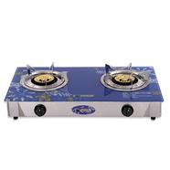 Topper Double Glass Auto Gas Stove LPG Blueberry - 966121