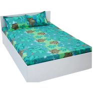 Double King Size Bed Sheet Set With Matching Two Pillow Covers