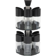 Double Layer Spice Rack Set of 12 Pcs 360' Rotatable Tray