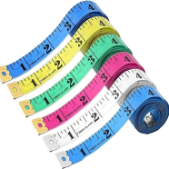 Double Scale Sided Soft Measuring Tailor Tape Without Iron Head (60 Inch 150 cm) -1 pcs icon