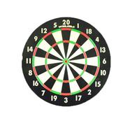 Double Side Wooden Dart Board Game with 4 Pcs Sharp Dart (board_23_JR)