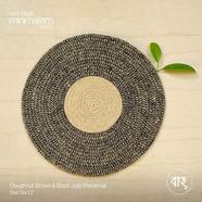 Doughnut Brown and Black Jute Placemat