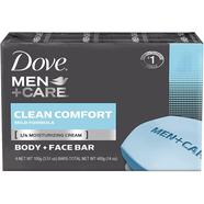 Dove Clean Comfort Hydrating 3-N-1 Men plus Care Bar 106 gm (UAE) - 139701629