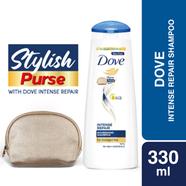 Dove Shampoo Intense Repair 330ml Stylish Purse FREE