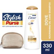 Dove Shampoo Nourishing Oil Care 330ml Stylish Purse FREE
