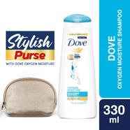 Dove Shampoo Oxygen Moisture 330ml Stylish Purse FREE