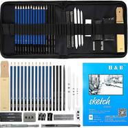 Drawing Sketching Pencil Set, 42pcs Art Sketching And Drawing Pencil Set Includes Sketch Pencils, Graphite Charcoal Sticks And Accessories in Zipper Case, Best Gift For Students and Artists
