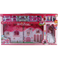 Dream Room Doll House with Dolls and Furniture 2 Story Pretend Play House -125084610