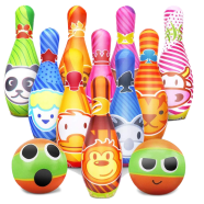Dreamon Bowling Set Indoor Toy For Kids With 10 Skittles Pins and 2 Balls Gifts Game For Boys Girls Children Toddler icon