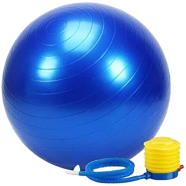 Durable PVC Yoga Ball For Home Gym 75cm- Plain (multicolor).