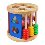 Educational Wooden Toy Intelligence Cage Shape And Color Recognition