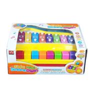 Eight Keys 2 In 1 Striking Xylophone Piano Toy With Xylo Stick (xylophone_bm8018_8key_ran) - Multicolor 