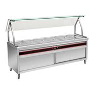 Electric Bain Marie W/ Glass 5 Pan Commercial - BNB015