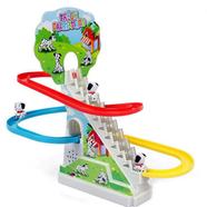 Electric Rotary Slide Track Children's Toys Musical Educational Toys For Children Small Dog Will Climb The Stairs icon