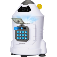 Electronic Piggy Bank ATM Password Protected Educational Toy for Kids Cartoon Rocket Cash Deposit icon